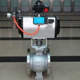 氣動V型球閥VQ677H-16P不銹鋼紙漿顆粒物耐磨對夾式快速切斷DN100
