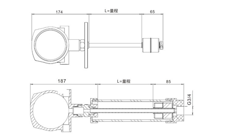 GLT621 磁致伸縮液位傳感器