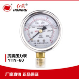 廠家直銷 紅旗儀表 耐震防震抗震壓力表 YTN-60 0-1MPa充油壓力表