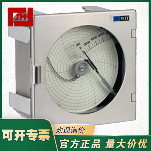 上海自儀銷售DEWIT 4892SS圓盤壓力記錄儀用于墻壁或面板安裝的矩形記錄器