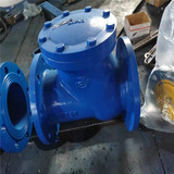 球型止回閥 HQ41X-10 法蘭單向止逆閥 球形污水逆止閥dn100