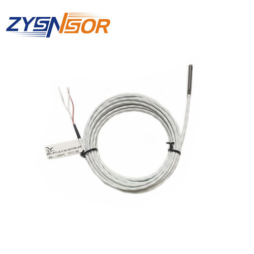 ZYSENSOR 溫度傳感器 管徑5MM 管長50MM 出線4米TPFE 316材質(zhì)