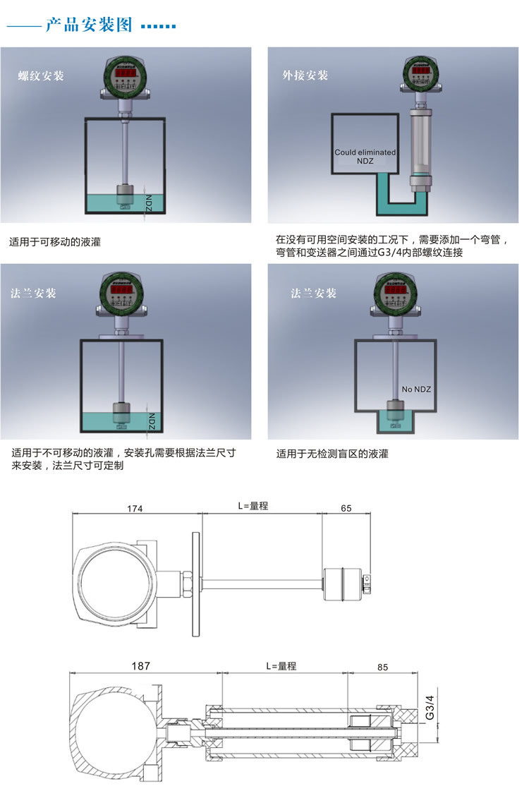 GLT621數(shù)顯磁致伸縮液位計(jì)