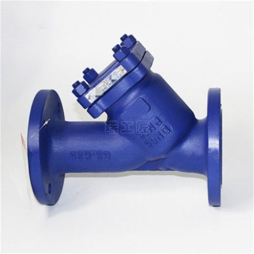 上海上自儀鑄鋼德標(biāo)Y型過濾器 YG45H-16C 法蘭式 高溫蒸汽導(dǎo)熱油過濾器
