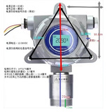 上海上自儀儀表HCK600系列固定式單一氣體檢測儀防爆氧氣一氧化碳氨氣可燃檢測儀