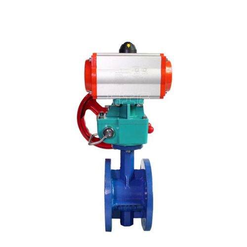 氣動襯氟法蘭蝶閥D641F耐腐蝕全襯半襯化工帶手動帶信號反饋