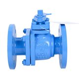 襯氟法蘭球閥Q41F46鑄鋼襯四氟球閥耐酸堿耐腐蝕球閥150°