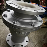 浮球式襯氟法蘭止回閥 H40F46-16C襯氟單球球形止回閥 煙道止回閥