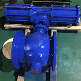 上裝式偏心半氣動球閥 DYQ640H-25P 高溫氣動卸灰球閥 固定球球閥