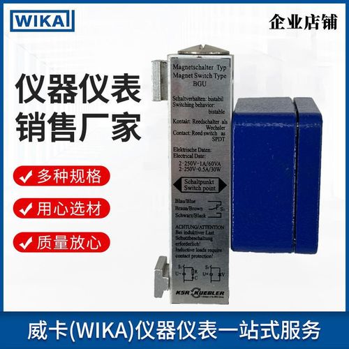 上海自儀銷售wika磁性開關(guān) 設(shè)計(jì)緊湊操作安全 工業(yè)通用BGU系列WIKA磁性開關(guān)