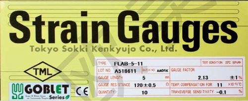 日本TML應(yīng)變片F(xiàn)LA-1-350-11、FCA-1-23、FCA-5-11、FCA-10-11