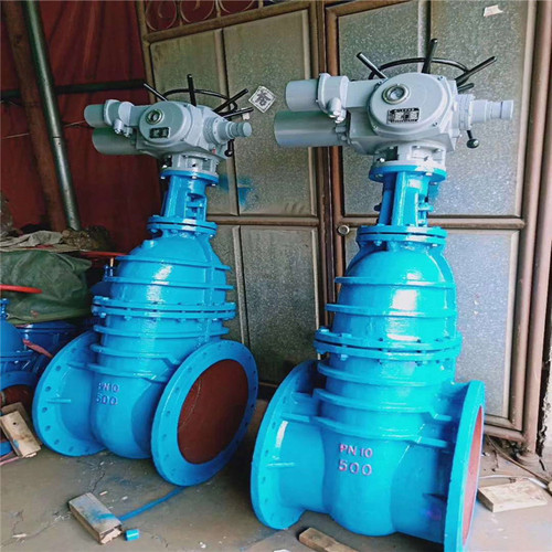 電動銅芯鑄鐵暗桿閘閥 灰鑄鐵電動排污閘閥電動法蘭閘閥 Z945T-10