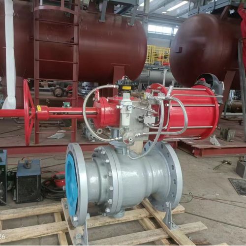 氣動控球閥氣缸帶手動撥叉式執(zhí)行器Q647HYF 批發(fā) 圣漢斯福斯克