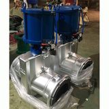 供應氣動管夾閥 GJ6K41X 不銹鋼氣動法蘭管夾閥 氣動耐磨管夾閥