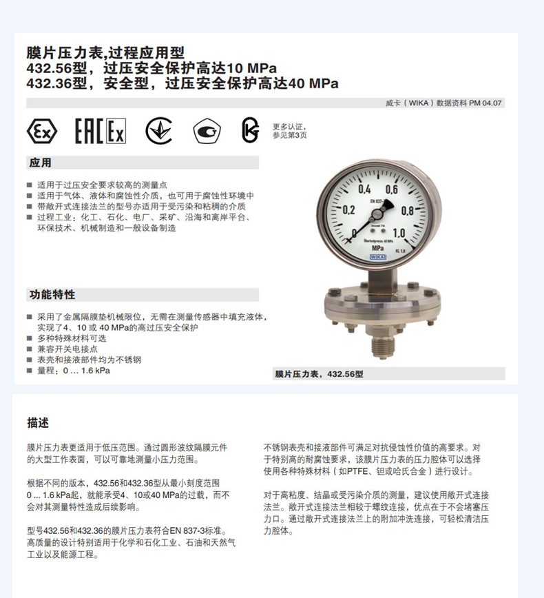 膜片式壓力表432.56型_11