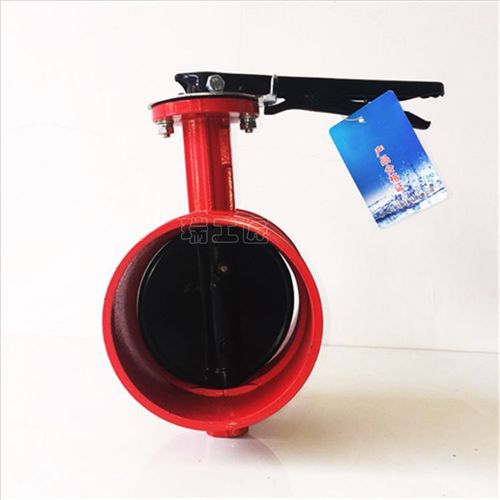 上海上自儀供應(yīng)手柄溝槽卡箍蝶閥 D81X 消防專用卡箍蝶閥 軟密封溝槽蝶閥