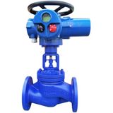 電動波紋管法蘭截止閥 WJ941H 德標(biāo)高溫導(dǎo)熱油蒸汽 防爆遠程開關(guān)