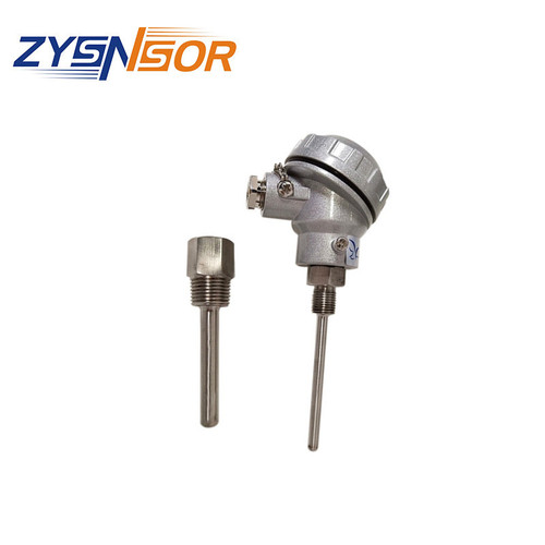 ZYSENSOR套管型PT100感溫棒 管徑9.5mm 管長(zhǎng)60mm 1/4*1/2螺紋訂購(gòu)