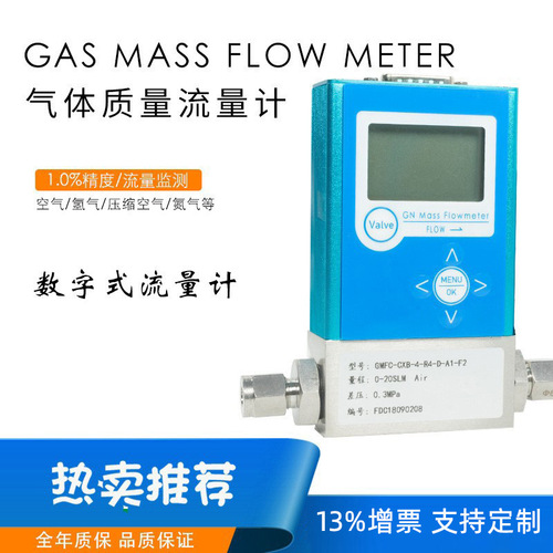 0.5%高精度微小氣體流量計(jì) 數(shù)顯微小空氣氣體質(zhì)量控制器廠家