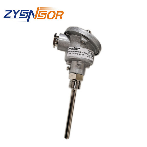 ZYSNSOR 溫度傳感器0-100℃電流輸出9MM 85MM G1/2螺紋帶PR5333A