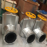 排泥漿礦渣粉塵GJ41X-6L 鋁合金 鑄鐵 鑄鋼 不銹鋼法蘭管夾閥
