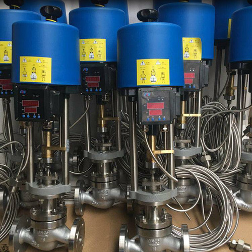 DN150電動(dòng)溫度調(diào)節(jié)閥 ZZWPE-16C/P硬密封法蘭自力式電動(dòng)溫控閥