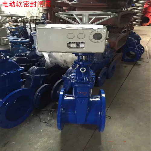 電動閘閥Z941X-16Q法蘭閘閥二通式重型閘閥污水 電動軟密封法蘭