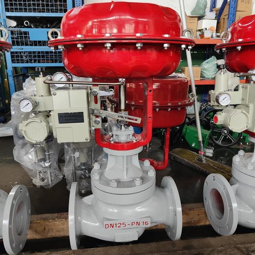 單座氣動(dòng)鑄鋼調(diào)節(jié)閥 ZJHP-64C DN80 高壓隔膜式調(diào)節(jié)閥 ZJHM