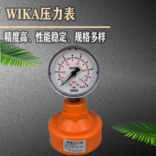 上海自儀銷售111.10.063+PDFE型 隔膜壓力表 全量程供應(yīng)工業(yè)用 wika壓力表