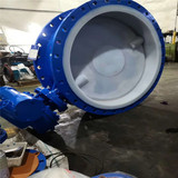 手動法蘭襯氟蝶閥D41F46-10P 不銹鋼304襯氟蝶閥 軟密封材質(zhì)