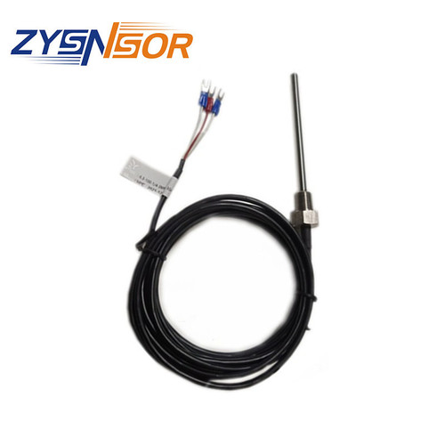 ZYSENSOR溫度傳感器 管徑6.3MM 管長(zhǎng)100MM G1/4螺紋 出線3MPVC