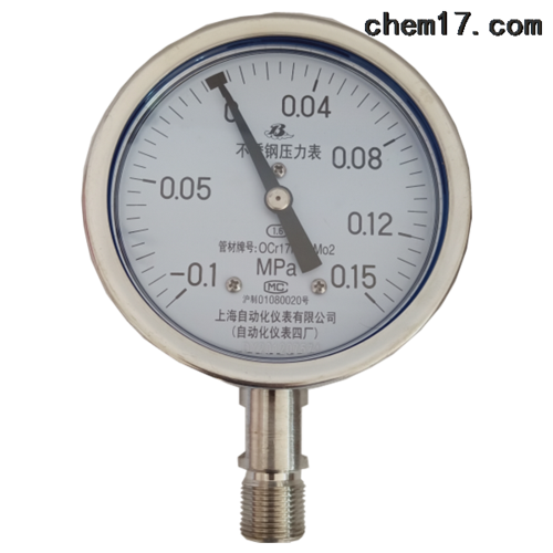 (不銹鋼真空壓力表-0.1-0.15MPa)